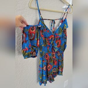 New with Tags! Band of Gypsies Ladies Romper Sleeveless Multicolor Size Medium